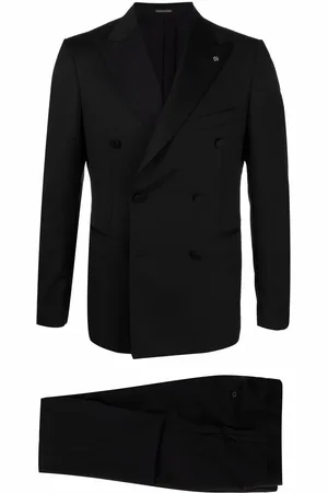 TAGLIATORE Fitted double-breasted suit