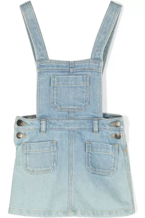 BONPOINT Girls Bodysuits & All-In-Ones - Caissy denim dungaree dress