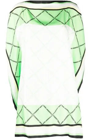 Karl Lagerfeld Silk scarf longline top