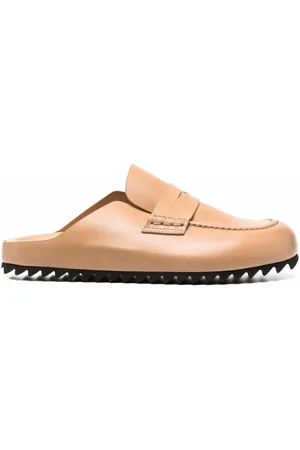 Officine creative Round-toe leather mules