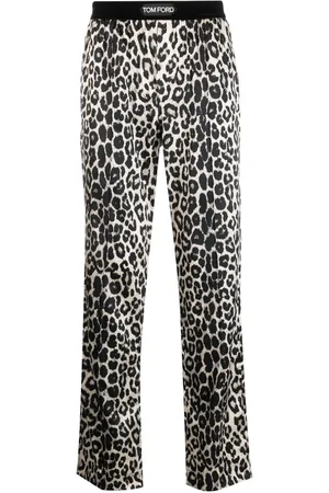 Tom Ford Logo-waist slip-on trousers