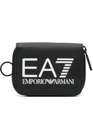 EA7 Logo print wallet