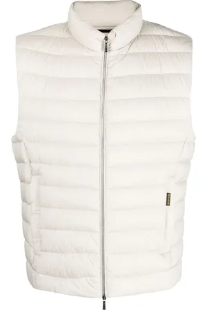 MOORER Padded zip-up gilet