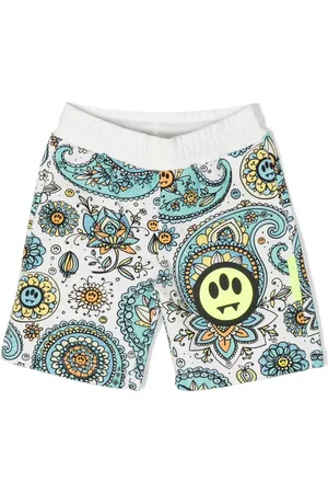 BARROW Graphic-print cotton shorts