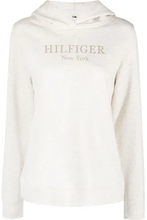 Buy Tommy Hilfiger women plus size hooded drawstring brand logo