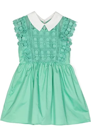 Self-Portrait Lace-pattern mini dress