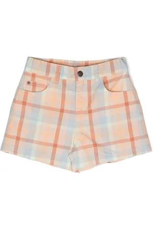 KNOT Lynn plaid shorts