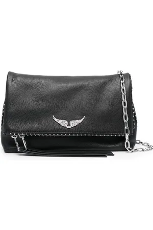 Zadig & Voltaire Logo-plaque leather shoulder bag