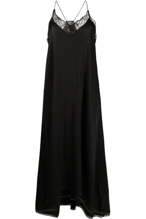 Zadig & Voltaire Lace-trim slip midi dress