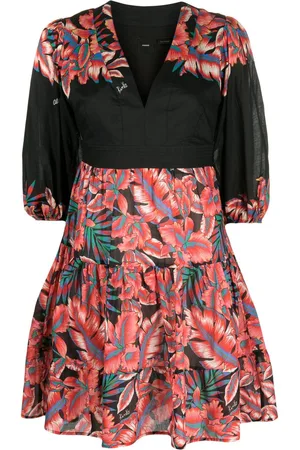 Pinko Floral-print cotton minidress