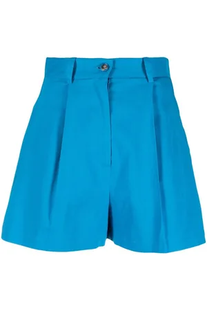 Pinko High-waist linen-blend shorts