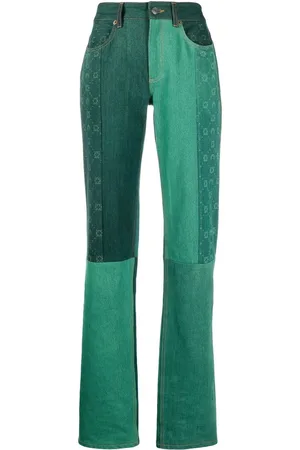 Marine Serre Moonogram straight-leg jeans