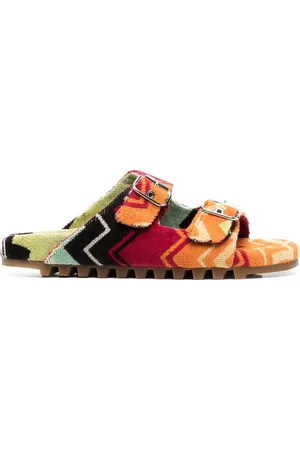 Missoni Zigzag-print buckled sandals