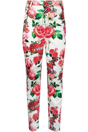 Philipp Plein Floral-print trousers