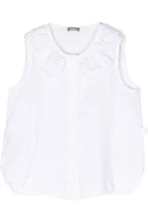 Il gufo Ruffle-detail sleeveless shirt