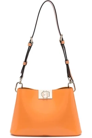 Furla Logo-plaque leather shoulder bag