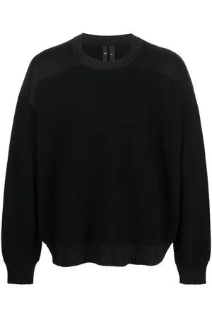Y-3 Ribbed-knit panelled jumper