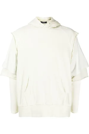 UNDERCOVER Layered-sleeve cotton hoodie