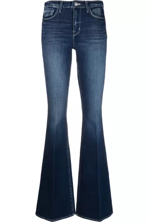 L'Agence Women Bootcut & Flared Jeans - Bell dark-wash flared jeans