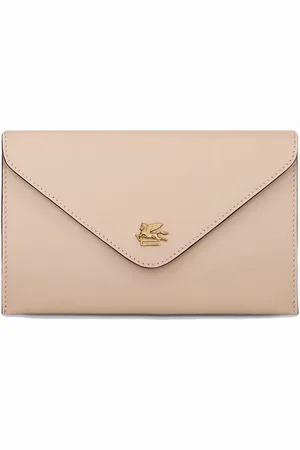 Etro Pegaso-motif leather clutch bag