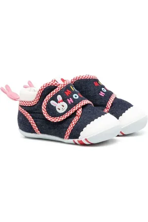 Miki House Bunny touch-strap sneakers