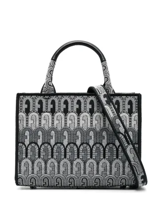 Furla Monogram-jacquard tote bag
