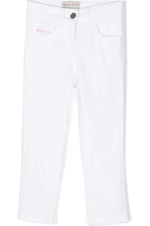 PUCCI Junior Logo-patch casual trousers