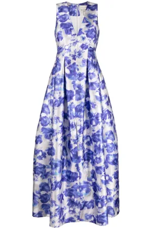 Sachin & Babi Brooke watercolour-effect gown