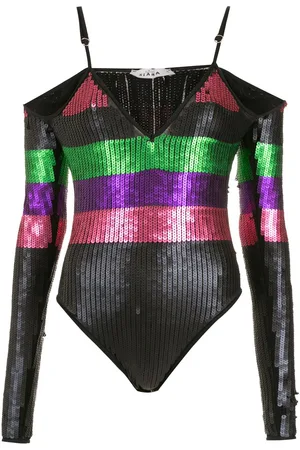AMIR SLAMA Sequin cut-out swimsuit