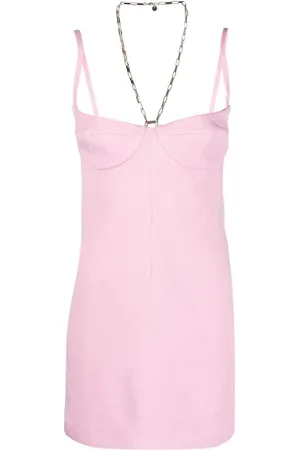 The Attico Square-neck backless mini dress