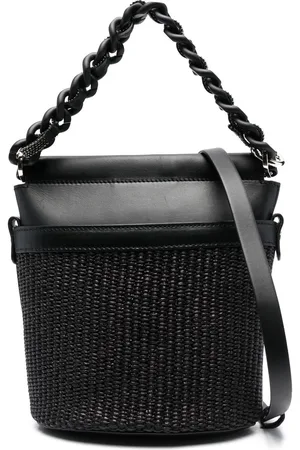 Fabiana Filippi Logo-patch leather bucket bag