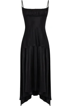 Paco rabanne Square-neck asymmetric-hem dress