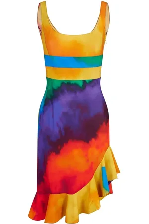 Paco rabanne Asymmetrical frill-trim dress