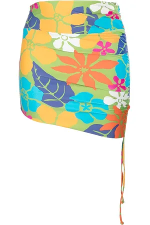 FAITHFULL THE BRAND Floral-print short skirt