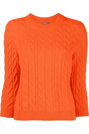 N.PEAL Cable-knit cashmere jumper