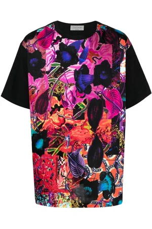 YOHJI YAMAMOTO Patchwork-design cotton T-shirt