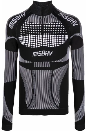 MISBHV High-collar fitted top