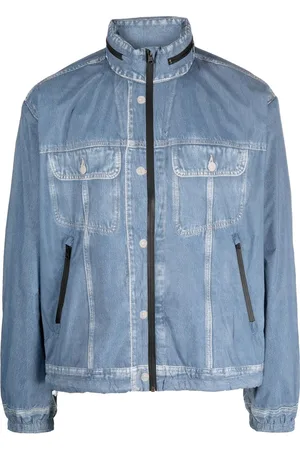 DIESEL D-Hennes Hooded Denim Jacket - Blue