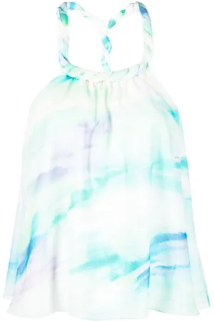 Patrizia Pepe Tie-dye-print vest top