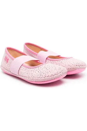 CAMPER TWS Leather Ballet Flats Shoes Flowers Embroidered Insects Ladies  35, 5