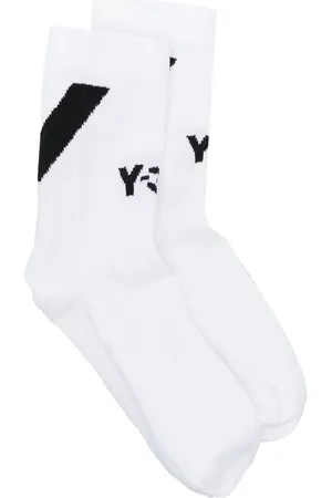 Y-3 Intarsia-knit logo socks