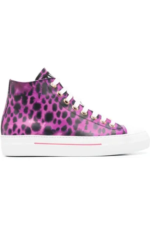 Roberto Cavalli Animal-print hi-top sneakers