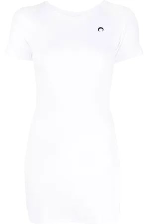 Marine Serre Fine-ribbed organic cotton T-shirt dress