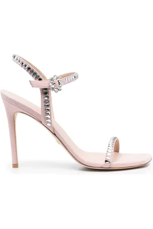 Stuart Weitzman 105mm crystal-embellished sandals