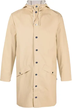 Rains Hooded long-sleeve raincoat