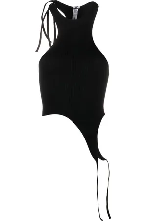 andre damo Ribbed halterneck top