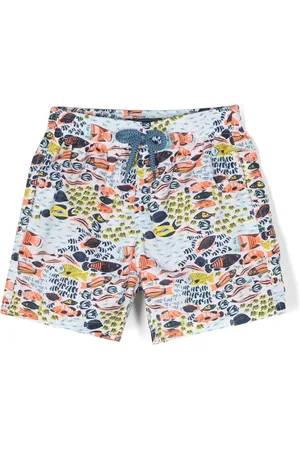 Vilebrequin Fish-print drawstring swimming shorts