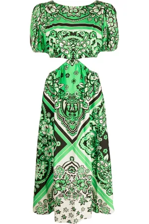 RED Valentino Bandana-print cotton midi dress