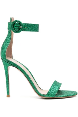 Gianvito Rossi Portofino 105mm glitter sandals