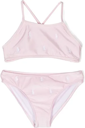 Ralph Lauren All-over embroidered logo bikini